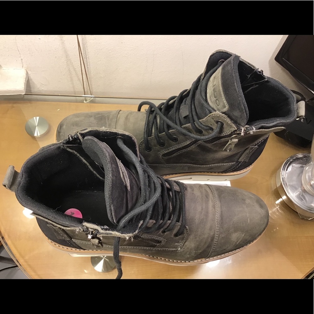 Aldo - Men's Casual Boot - Gray, Size 11. - Picture 8 of 14